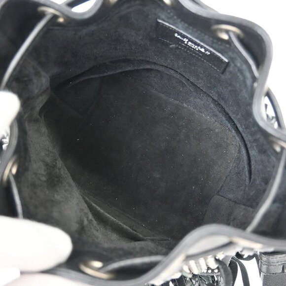 Saint Laurent Black Emmanuelle Fringe Shoulder Bag GT･357603･1115 115737 - Picture 7 of 9